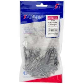 ForgeFix Lost Head Nails | 2.36 x 40mm | Bright | Bag 500gm