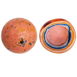 Fruidles The Big Bruiser Jawbreaker Jumbo Psychedelic Jawbreaker with Candy in Center, Boulders Speckled Candy - Kosher Certified, 2 1/4" Inches Each (Single)
