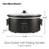 Hamilton Beach 7 Quart Slow Cooker with Space-Saving Folding Handles,