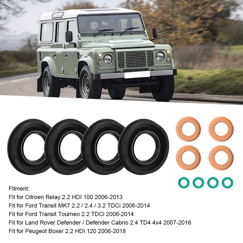 Fuel Injector Seals Washer Oring 6C1Q6K780AB Fit for Ford Transit
