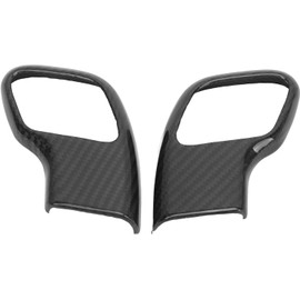 GOTOTOP 2 Uds Tapa de Pomo de Cambio de Marchas Embellecedor de Fibra de Carbono Tapa de Palanca de Cambios Cubierta para Fuerte Adherencia Protege de la Suciedad
