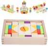 MultiColor Building Blocks Toy Wooden Boxed Children Kid Educational Toy