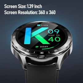 Smart Watch with Earbuds,1.39 HD Screen Fitness Tracker, 2 in 1 Smartwatch with Blood Oxygen Heart Rate Sleep Monitor for IOS & Androd