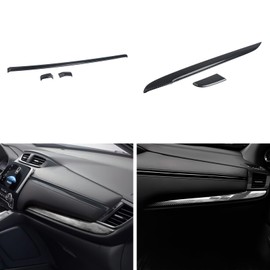 x xotic tech Dashboard Panel Upper+Lower Stripe Molding Cover Trim Combo Kit, Carbon Fiber Pattern, Compatible with Honda CRV 2017-2022