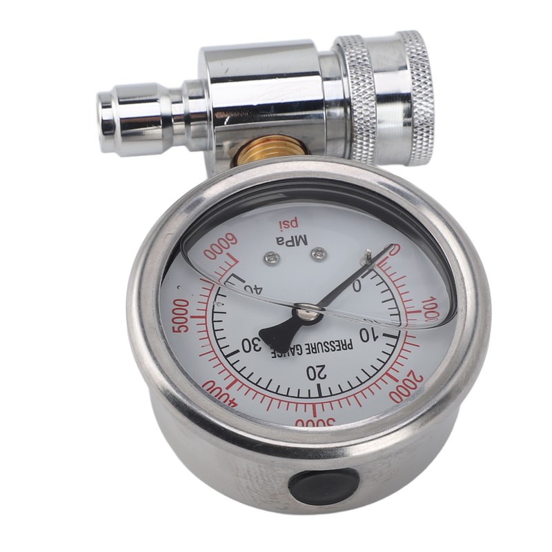 Pressure Washer Gauge 6000psi High Pressure 3/8in Quick Connect Parts