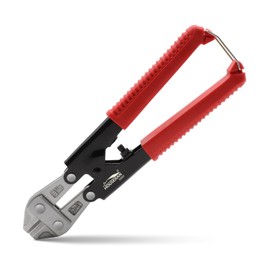 HOUSERAN Bolt Cutter 8 inch CR-V, Mini Bolt Cutter Heavy Duty, Lock Cutter for Padlock, with Comfort Grip & Safety Lock, for Bolts, Steel Wires, Cables and Rivets