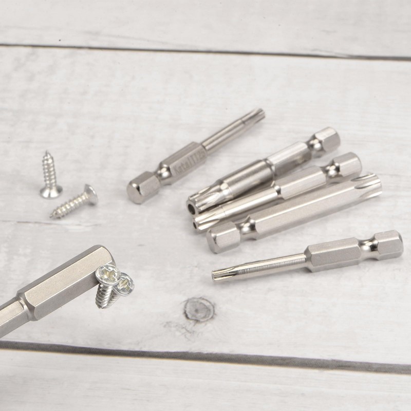 HARFINGTON 10pcs S1 S2 Square Screwdriver Bit 1/4" Hex Shank