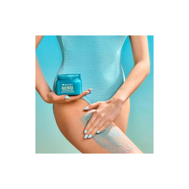 TREE HUT, Blue Musk Shea Sugar Scrub, Exfoliante Corporal de
