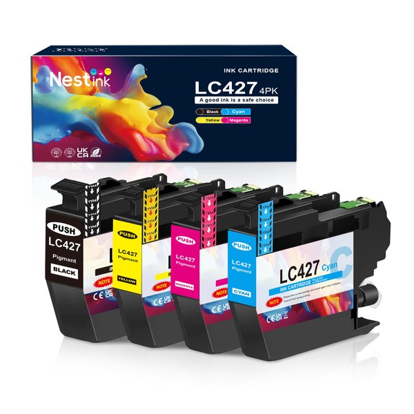 Nestink LC427 Printer Cartridges (1 Black 1 Cyan 1 Magenta