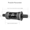 Mimoke Inner Bracket 68 mm Bottom Bracket Bicycle BSA Inner