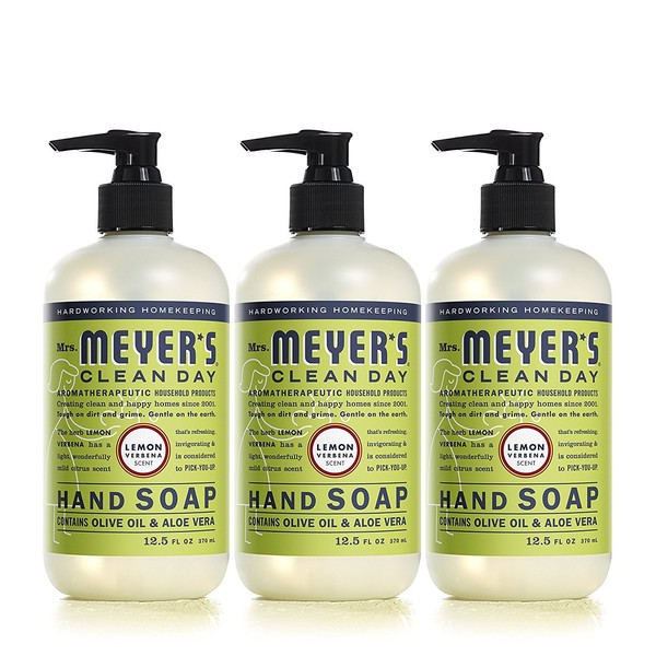 Mrs. Meyers Clean Day Hand Soap Lemon Verbena 12.5 fl oz, 2 Pack (Lemon Verbena)