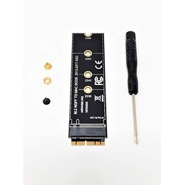 Micro Connectors, M.2 NVME Upgrade Adapter Card - 80mm, Black