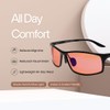 BRADDELL FL-41 Rose Tinted Blue Light Glasses for Migraine Light