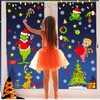 YY-JUNYING 153 PCS Christmas Window Stickers ，9 Sheets christmas window