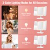 EASEHOLD Vanity Mirror with Lights, 2X 3X Magnification, Trifold, Rechargable,
