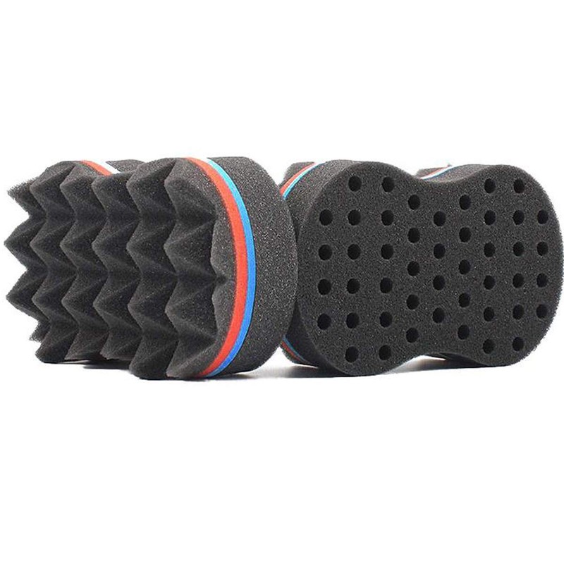 Zuzer Hair Brush Sponge, 2 Pieces Curl Sponge Curls Curler