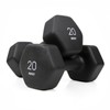 Anti-Roll Neoprene Dumbbell 20lb Weight Home Gym Strength Training &