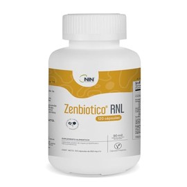 NIN Zenbiotico RNL- Antes Simbin RNL - Suplemento Alimenticio - Cápsulas Probióticas y Prebióticas (120 capsulas)                                     