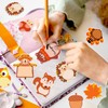 240Pcs Fall Sticky Notes Thanksgiving Sticky Notes, Turkey Pumpkin Squirrel
