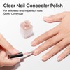 GELLEN 4-In-1 Nude Illuminating Nail Concealer Base Coat Polish, Nail