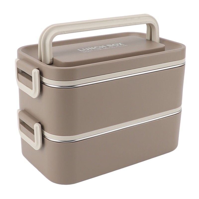 2 Tier Stackable Bento Box 304 Stainless Steel Insulated Lunch