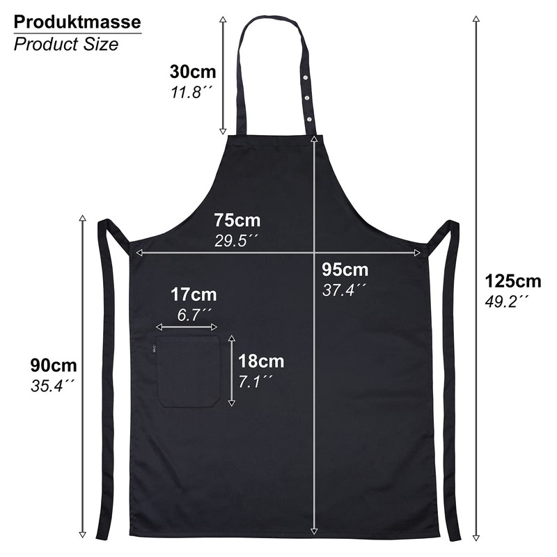 EXPRESS-STICKEREI Apron Papa Grill/Chef Cooking Apron with Modern Design Grill
