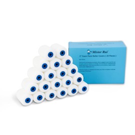 Mister Rui Foam Paint Roller, Mini Paint Roller 2 Inch Sponge Paint Roller Refills, Pack of 20, Small High Density Foam Paint Roller Refills Can be Used with Oil and Water Based Paints