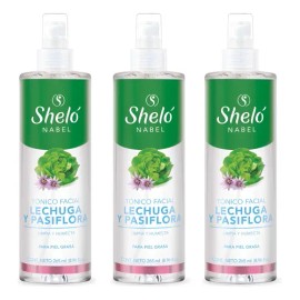 3 Tónico Facial Lechuga & Pasiflora/ Limpia & Reduce Grasa