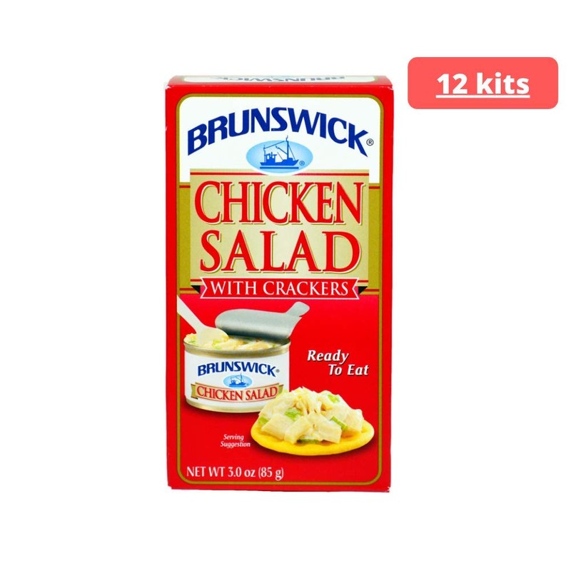 Brunswick Chicken Salad With Crackers 12 Packs 3.0 oz ready