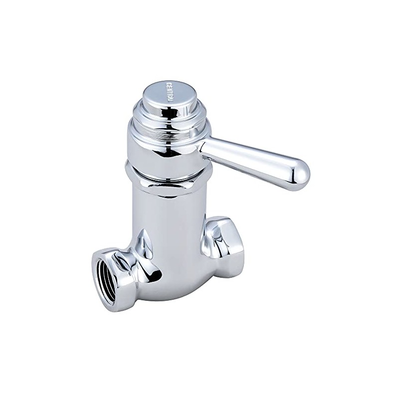 Central Brass 0331-L1/2 Self-Close Straight Stop in Chrome