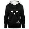 YYW Womens Pet Hoodies Pullover Sweatshirt Oversized Cat Hoodies Pet Holder Cat Dog Pouch Carriers (Black,Large)