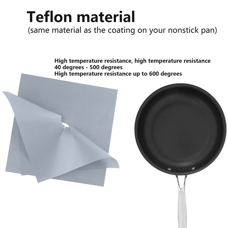 WANGCL 4 Thickened 0.2mm Sheets Stove Burner Cover Reusable Non-Stick