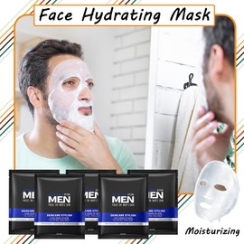 10PCS Facial Sheet Masks Combo Set,Soft Long Lasting Moisturizing Face Mask Sheet for Men,Cleansing Hydrating Face Sheet Masks for All Skin Type 14