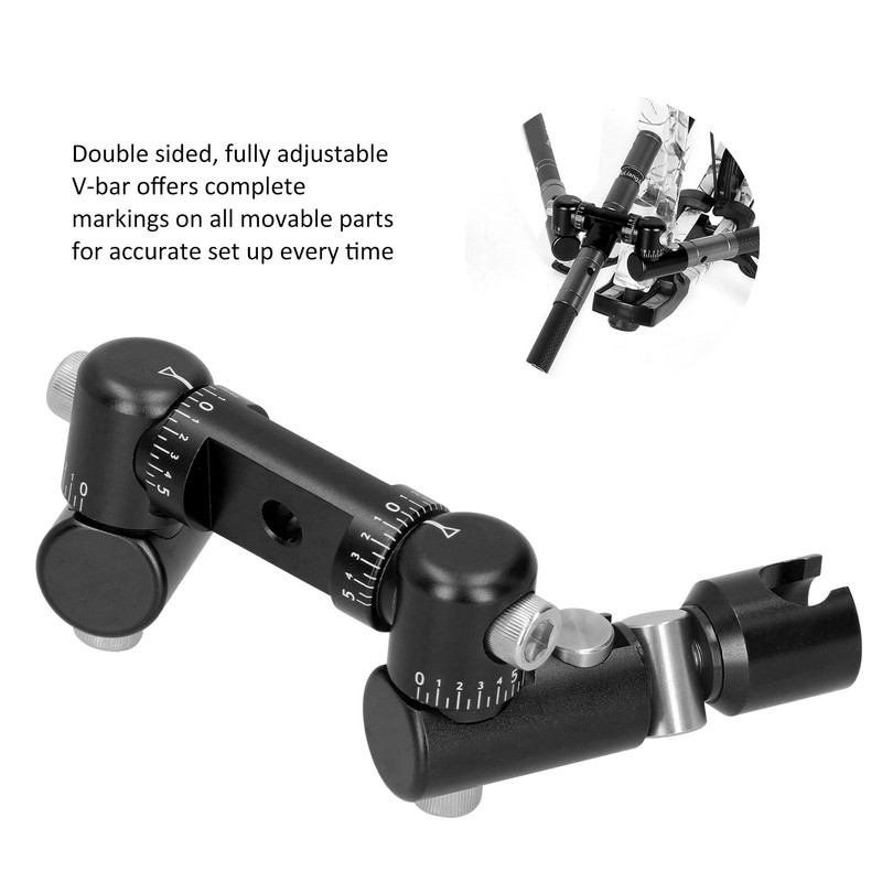 Double Side V Bar Archery Rod Stabilizer Adjustable Quick Disconnect