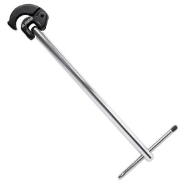 ARES 33004 - 11-Inch Basin Wrench with Adjustable Jaw - Basin Wrenches Increase Access in Tight Spaces