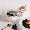 RockTrend Stripe Polka Dot Ceramic Coffee Serving Set Creamer and