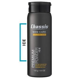 Chassis Premium ICE Body Powder for Men - With Extra Cooling Sensation and Fresh Scent                                                                