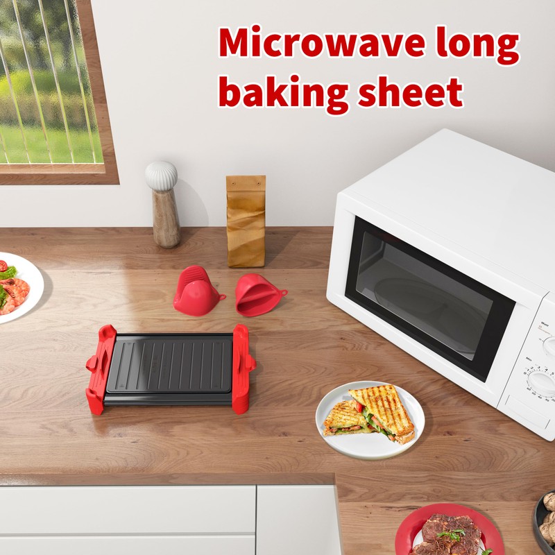 Microwave Sandwich Maker & Grill Cheese Maker with Silicone Oven