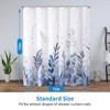 REZAYMRS Cornflower Shower Curtain with 12 Hooks, 72''x72'' Waterproof Polyester