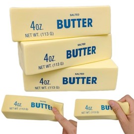 3 piezas de juguetes blandos de mantequilla, súper suaves en forma de mantequilla, esponjosos de levantamiento lento, juguetes para apretar, juguetes sensoriales realistas para aliviar la ansiedad y la descompresión