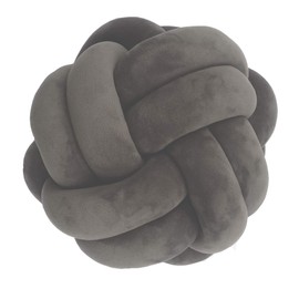 Cyprinus Carpio Anti-Wrinkle Safa Pillow Knot Pillow Ball,Floor Cushion Household Crease Resistant Throw Pillow, Decoration (Dark Grey)