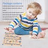 Magnetic Color and Number Maze Board Early Education Wooden Matching
