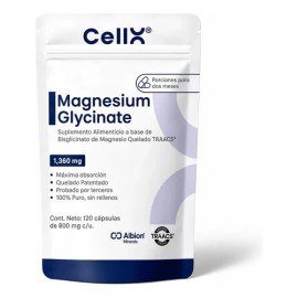 Cellx Magnesio Glicinato Traacs 120 Cápsulas 2 Meses                                                                                                  