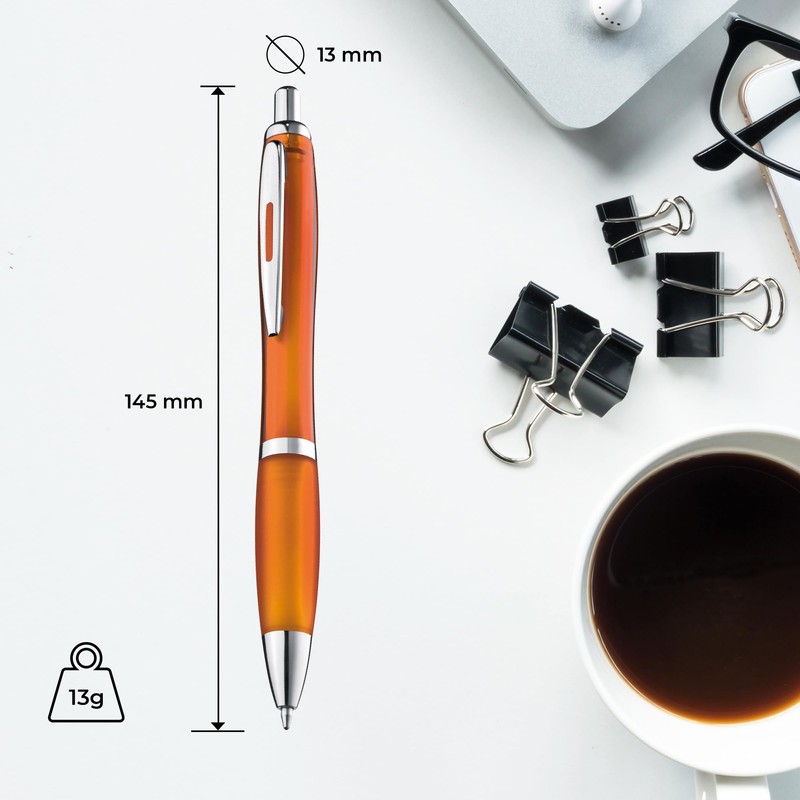 ZENSCRIBE® Ergonomic Ballpoint Pen, Pack of 10, Premium Ballpoint Pen
