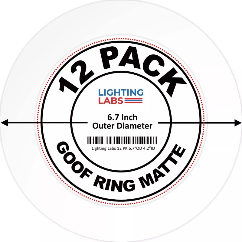 For Ring 12 Pack Matte White Goof Trim Ring for