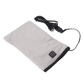 Electric Warming Mitts, Heated Beauty Hand Mittens USB 3 Settings Electric Warming Mitts Electric Heated Mittens Gloves for Hand Nail Art Manicure (Grey)