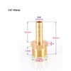 TopHomer 1Pcs BSP Hose Connector Brass Pipe Fitting 6mm/8mm/10mm/12mm/16mm/19mm/25mm, Hose