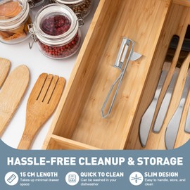 Kezidhp 2 Stück - Spargelschäler, Sparschäler, Kartoffelschäler mit Edelstahlklinge, Gurkenschäler, Gemüseschäler Geeignet für die Meisten Gemüse und Früchte, Spülmaschinengeeignet