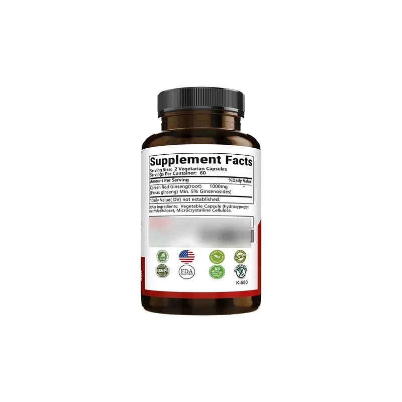 Ginseng Dietary Supplement Containing 5% Ginsenosides.