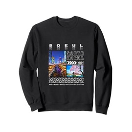 Seoul South Korea Scenic View Modern and Traditional Sweatshirt